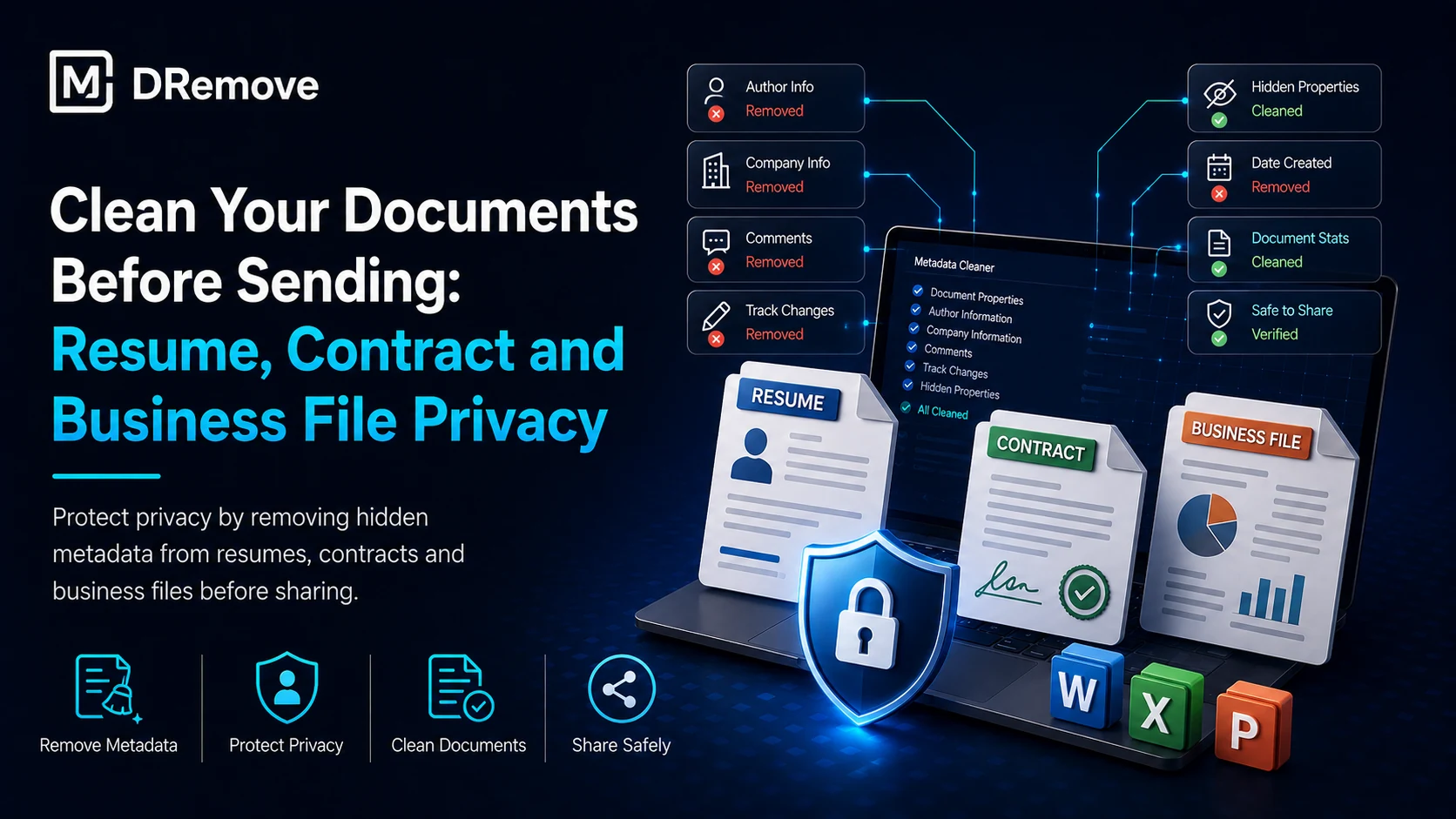 Clean Your Documents Before Sending: Resume, Contract and Business File Privacy