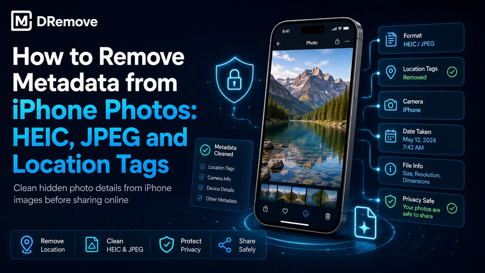 How to Remove Metadata from iPhone Photos: HEIC, JPEG and Location Tags