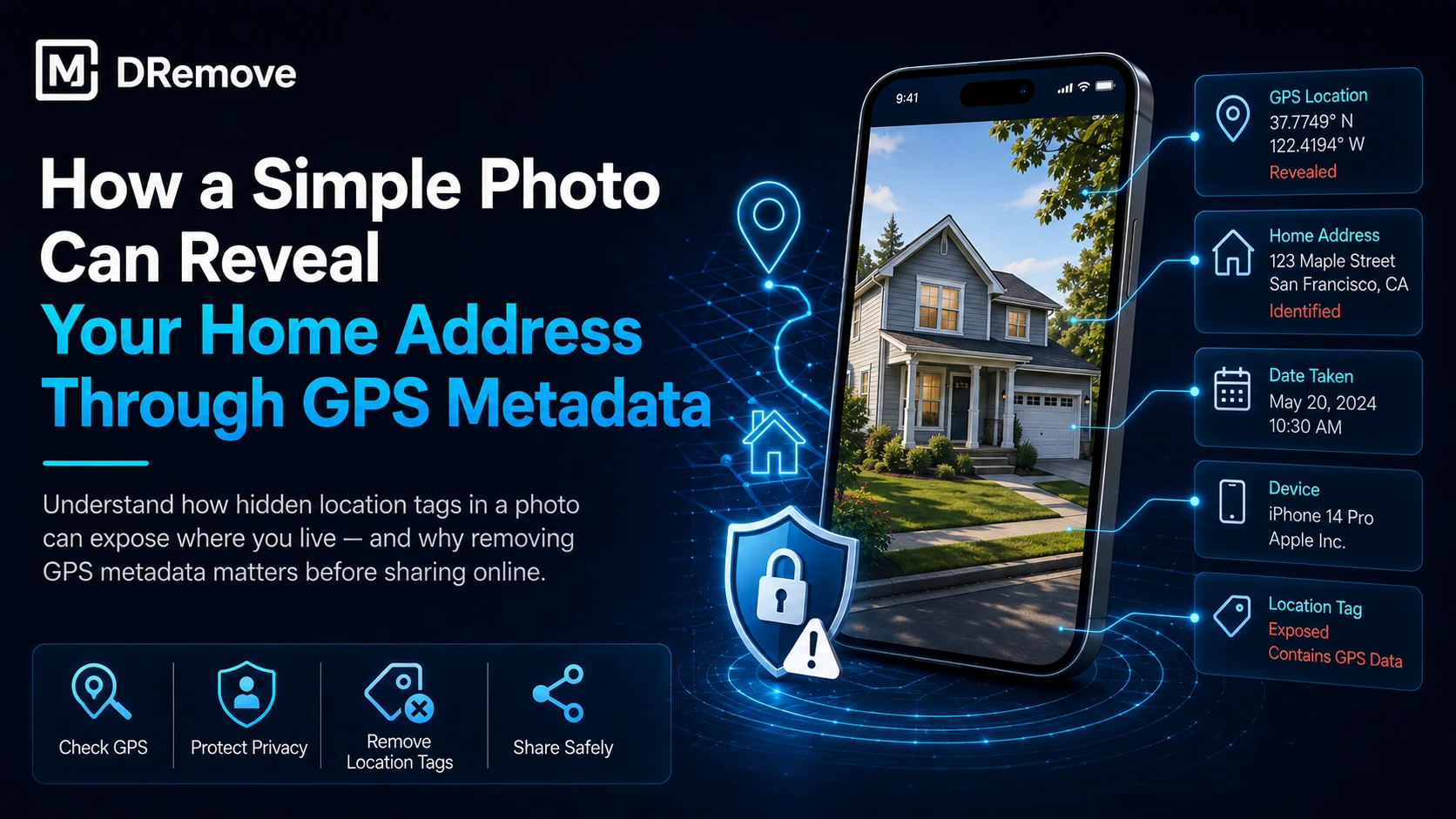 How a Simple Photo Can Reveal Your Home Address Through GPS Metadata