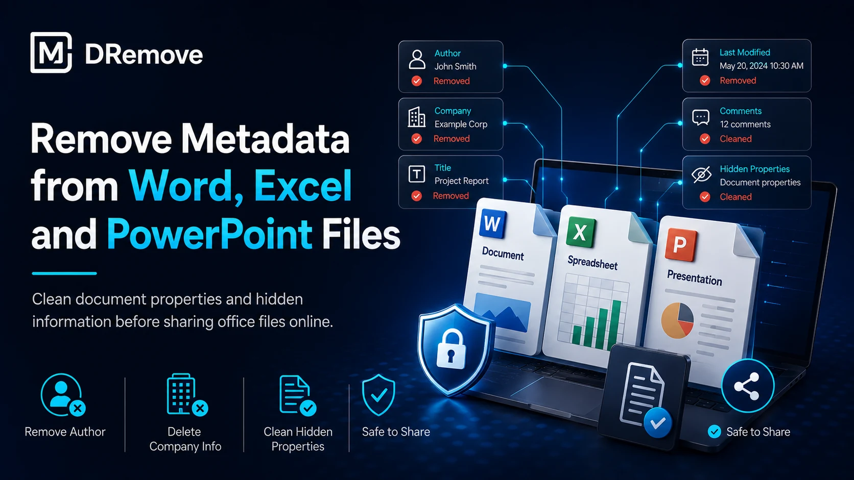 Remove Metadata from Word, Excel and PowerPoint Files